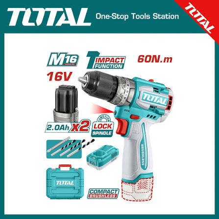 Total TDLI16682 Compact Brushless Cordless Drill