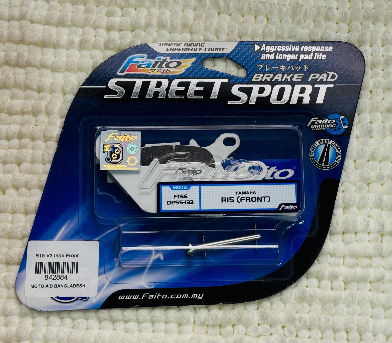 Faito Street Sport Front Brake Pad for Yamaha R15 Indo